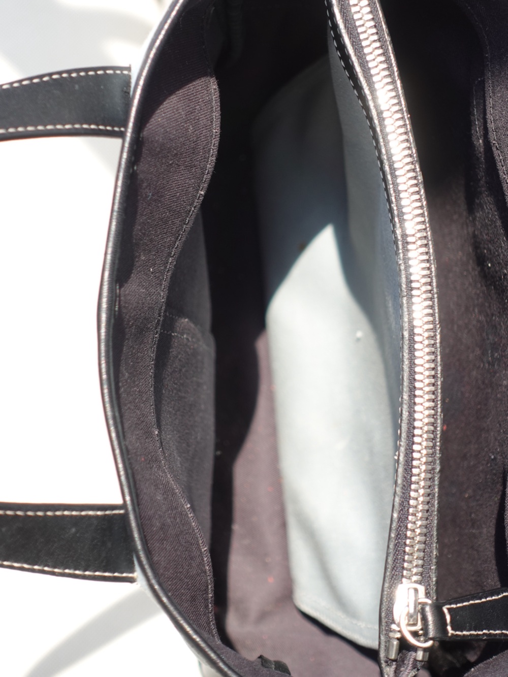 Vintage Coach Hamptons Two-Tone Canvas Tote Bag - Picture 8 of 11